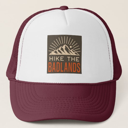 Wandeling de Badlands Sunburst Trucker Pet (Voorkant)