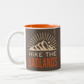 Wandeling de Badlands Sunburst Tweekleurige Koffiemok (Links)
