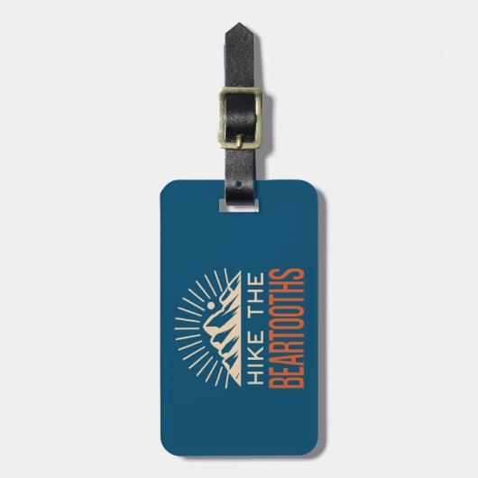 Wandeling De Beartooths Sunburst Bagagelabel (Voorkant verticaal)