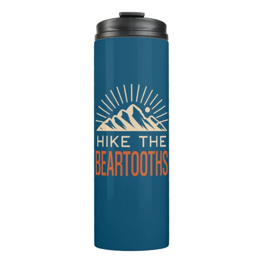 Wandeling De Beartooths Sunburst Thermosbeker (Voorkant)