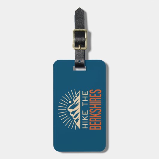Wandeling De Berkshires Massachusetts Sunburst Bagagelabel (Voorkant verticaal)