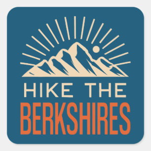 Wandeling De Berkshires Massachusetts Sunburst Vierkante Sticker
