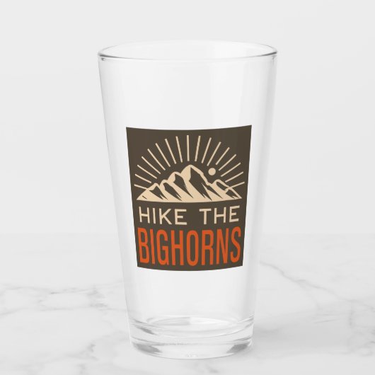 Wandeling De Bighorns Wyoming Sunburst Glas (Voorkant)