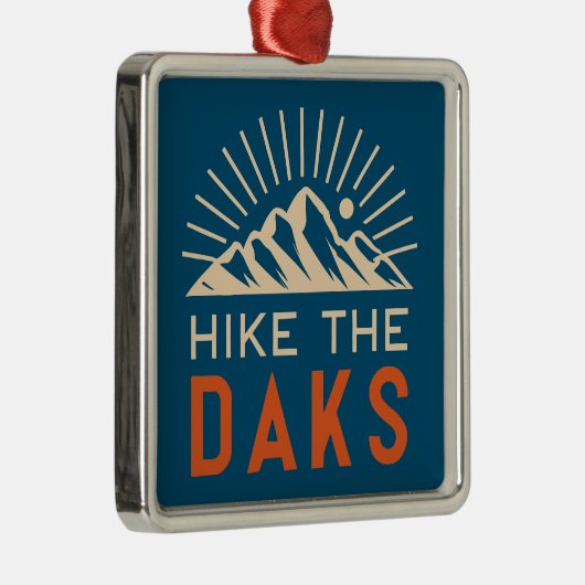 Wandeling De Daks Sunburst Metalen Ornament (Rechts)