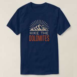 Wandeling de Dolomieten Italië Sunburst T-shirt