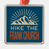 Wandeling De Frank kerk Wilderness Idaho Sunburst Metalen Ornament (Voorkant)