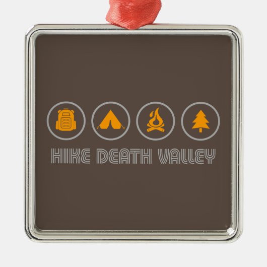 Wandeling Death Valley National Park Metalen Ornament (Voorkant)
