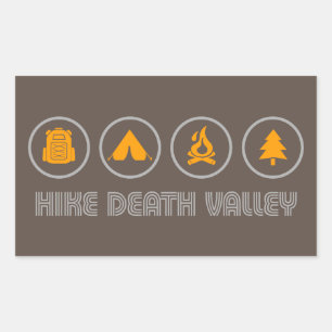 Wandeling Death Valley National Park Rechthoekige Sticker