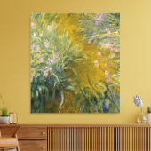 Wandeling door de Irissen, Monet Canvas Afdruk (Insitu (Woonkamer))