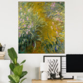 Wandeling door de Irissen, Monet Poster (Thuiskantoor)