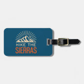 Wandeling door de Sierra's California Sunburst Bagagelabel (Voorkant horizontaal)