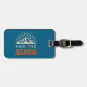 Wandeling door de Sunburst van het Absaroka-geberg Bagagelabel (Voorkant horizontaal)