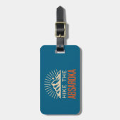 Wandeling door de Sunburst van het Absaroka-geberg Bagagelabel (Voorkant verticaal)