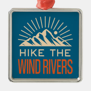 Wandeling door de Sunburst Wind Rivers Metalen Ornament