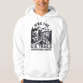 Wandeling door de U.S. Trails Adventure wacht op g Hoodie (Voorkant)
