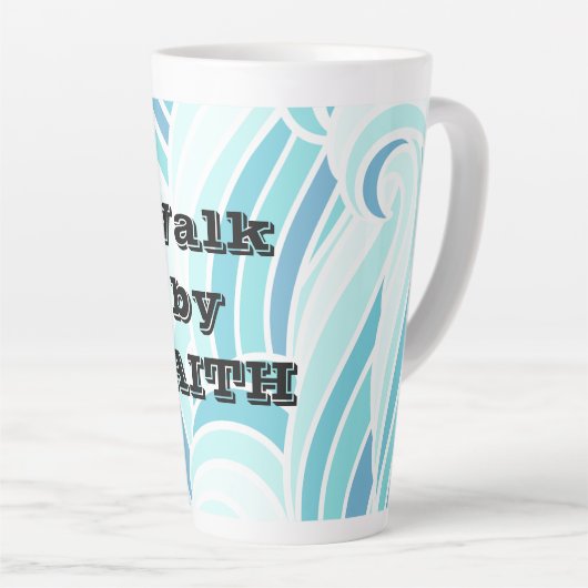 Wandeling door Faith Water Design Latte Mok (Rechterhoek)