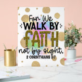 Wandeling door Geloof Bijbel Verse Acryl Bord (Huwelijk)