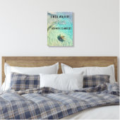 Wandeling door geloof muur kunst Canvas (Insitu (Slaapkamer))