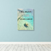Wandeling door geloof muur kunst Canvas Afdruk (Insitu (Houten vloer))