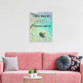 Wandeling door geloof muur kunst Canvas Afdruk (Insitu (Woonkamer))
