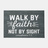 Wandeling door geloof niet door zicht deurmat (Voorkant)