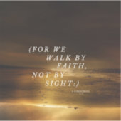 Wandeling door Geloof Sticker (Voorkant)