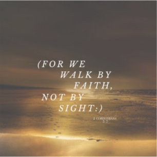 Wandeling door Geloof Sticker