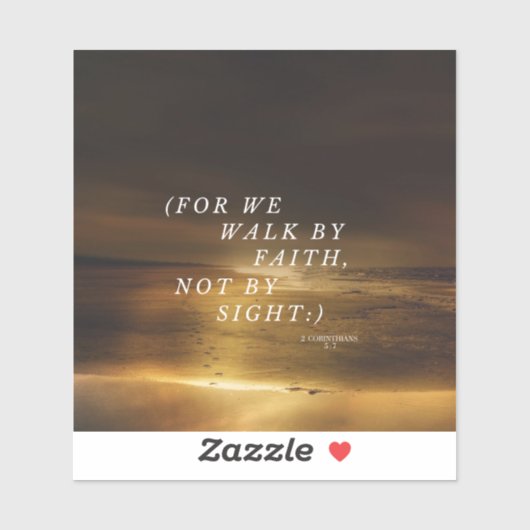 Wandeling door Geloof Sticker (Vel)