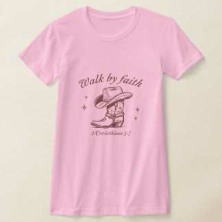 Wandeling door geloof t-shirt