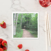 Wandeling door het bos papier servet (Insitu)