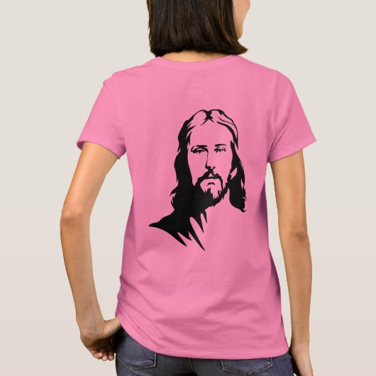 Wandeling door het geloof, Jezus, Christelijk, Chr T-shirt (Achterkant)