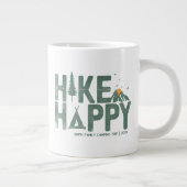 Wandeling Gelukkige Camper Wandelaar Wandelen Fami Grote Koffiekop (Rechts)