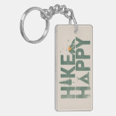 Wandeling Gelukkige Camper Wandelaar Wandelen Fami Sleutelhanger (Voorkant Links)