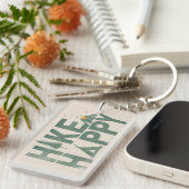 Wandeling Gelukkige Camper Wandelaar Wandelen Fami Sleutelhanger (Voorkant Rechts)
