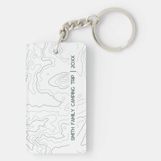 Wandeling Gelukkige Camper Wandelaar Wandelen Fami Sleutelhanger (achterkant)