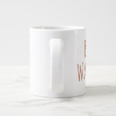 "Wandeling in de Bossen" Eenvoudige moderne boerde Grote Koffiekop (Achterkant)