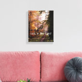 Wandeling in de Lichte Bijbel Verse Canvas Afdruk (Insitu (Woonkamer))