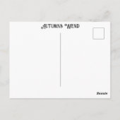 Wandeling in een park kleurrijke herfsten Wend tij Briefkaart (Achterkant)