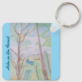 Wandeling in het bos sleutelhanger (Achterkant)