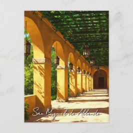 Wandeling in San Miguel de Allende Mexico Reizen Briefkaart