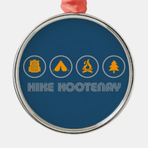Wandeling Kootenay National Park Metalen Ornament