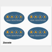 Wandeling Kootenay National Park Ovale Sticker (Vel)
