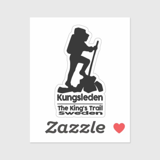 Wandeling - Kungsleden - The Kings Trail - Zweden Sticker (Vel)
