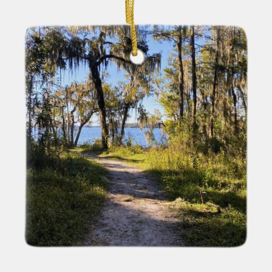 Wandeling Langs de Rivier Keramisch Ornament (Voorkant)