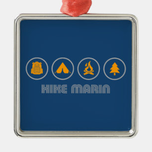 Wandeling Marin California Metalen Ornament