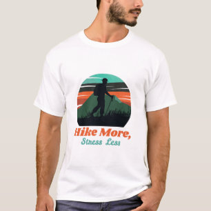 Wandeling Meer, Stress Minder - kamperen & wandele T-shirt