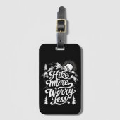 Wandeling Meer zorgen Minder Groep Camping Buiten  Bagagelabel (Voorkant (verticaal))