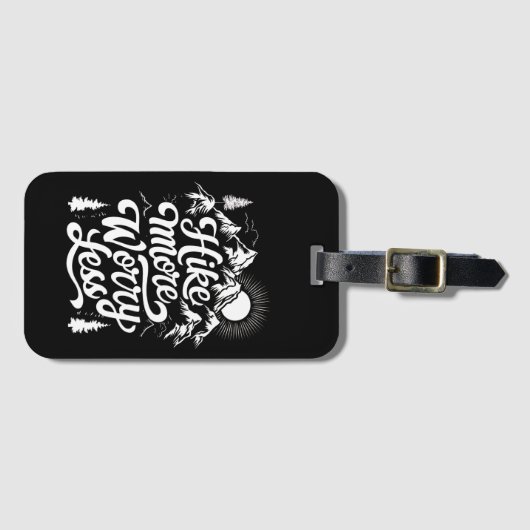 Wandeling Meer zorgen Minder Groep Camping Buiten  Bagagelabel (Voorkant (horizontaal))