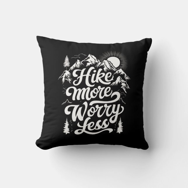 Wandeling Meer zorgen Minder Groep Camping Buiten  Kussen (Voorkant)