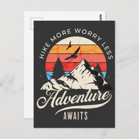 Wandeling Meer zorgen minder, Wandelavontuur Briefkaart (Voorkant / Achterkant)